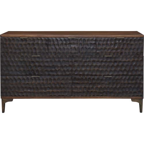 Vallarta 60" Dresser in Brown Mango Wood & Bronze Aluminum