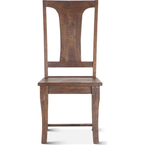 Toulon Dining Chair in Weathered Mango Wood (Set of 2)