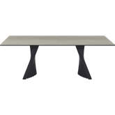 9688 Coffee Table in Taupe Slate Ceramic & Bronze