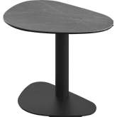 9698 End Table in Grey Ceramic & Black Metal