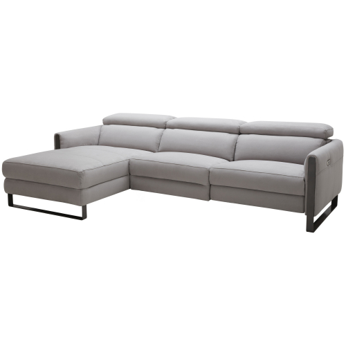 Antonio Sectional Sofa w/ Left Hand Facing Chaise in Chalk Fabric