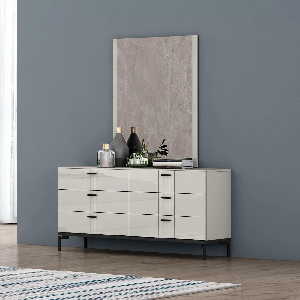 Grey shop lacquer dresser