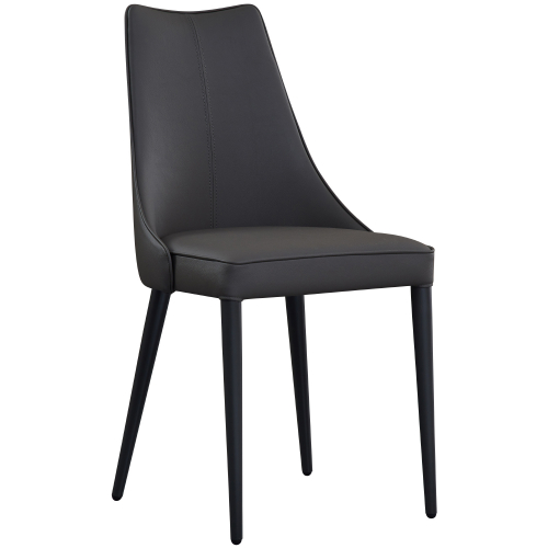 Bosa Moderna Dining Chair in Grey Leatherette (Set of 2)