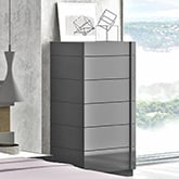 Braga Chest in Grey Lacquer