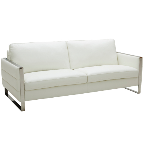 Constantin Sofa in White Bonded Leather