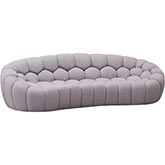 Fantasy Sofa in Tufted Grey Fabric