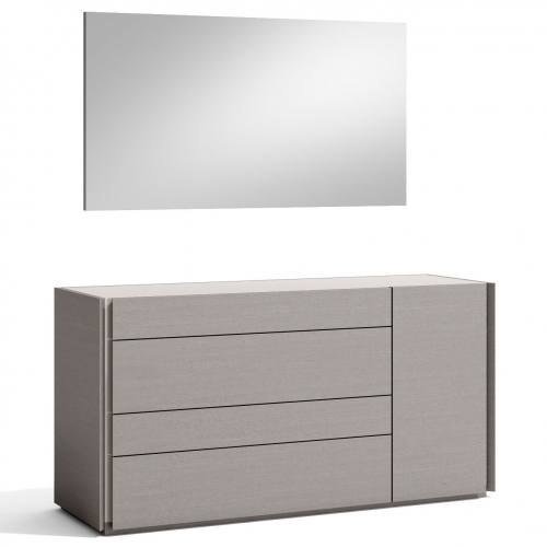 Sintra Dresser & Mirror Set in Grey