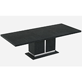 Valentina 78" Extension Dining Table in High Gloss Grey Lacquer