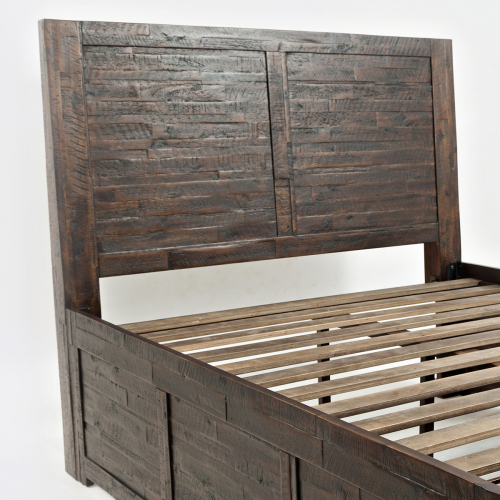 Jackson Lodge Full Panel Headboard in Distressed Finish