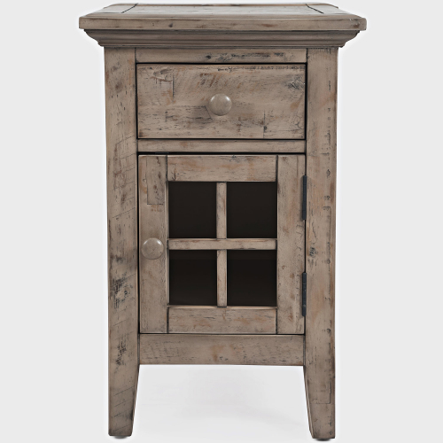 Rustic Shores Power Side Table in Watch Hill Weathered Grey