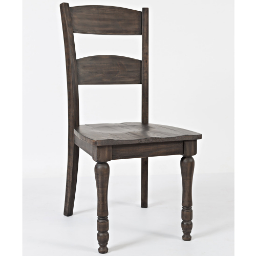 Madison County Ladderback Dining Chair in Distressed Barnwood Brown (Set of 2)