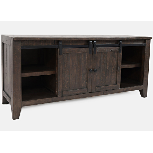 Madison County 60" TV Stand Console Table in Distressed Barnwood Brown