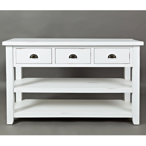 Artisan's Craft Sofa Table in Weathered White