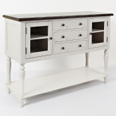 Orchard Park Buffet Server in Dark Wood & Light Grey