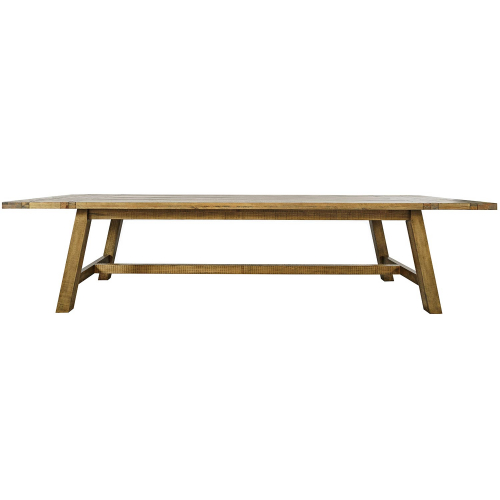 Telluride 103" to 127" Extension Trestle Dining Table in Distressed Pine