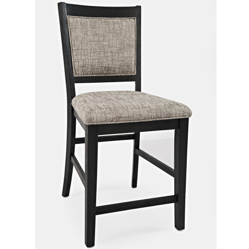 Altamonte Counter Stool in Dark Charcoal & Fabric (Set of 2)