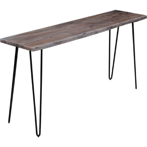 Nature's Edge 72" Counter Dining Table in Slate Wood & Iron