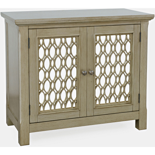 Isabella 38" Accent Cabinet in Champagne Finish Wood & Mirror