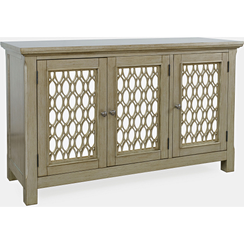 Isabella 54" Accent Cabinet in Champagne Finish Wood & Mirror