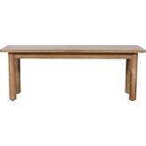 Bodhi 50" Dining Bench in Golden Brown Solid Wood