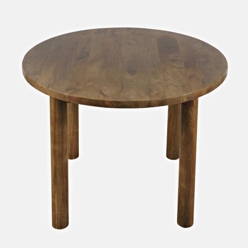 Bodhi 42" Round Dining Table in Brown Wood