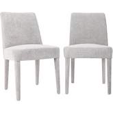 Wilson Dining Chair in Platinum Grey Fabric (Set of 2)