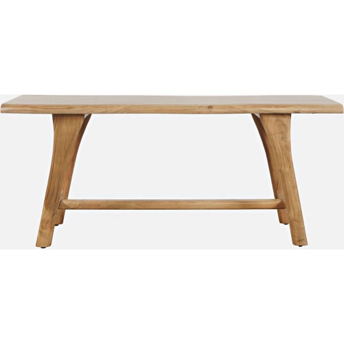 Sedona 54" Counter Height Trestle Dining Bench in Live Edge Wood