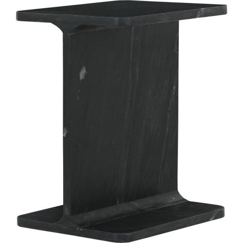 Enzo Icon End Table in Black Marble