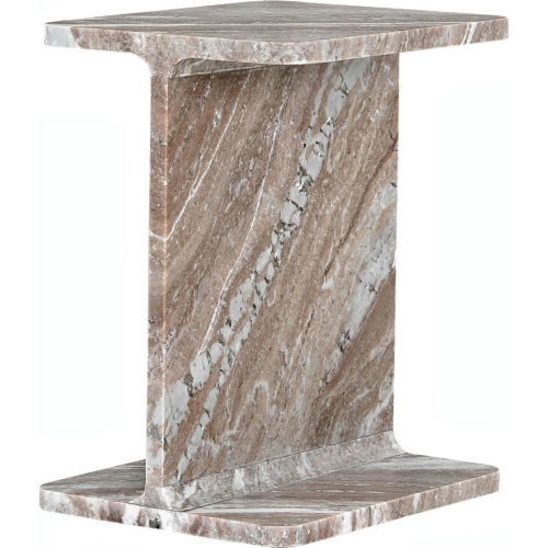 Enzo Icon End Table in Toronto Multicolor Marble