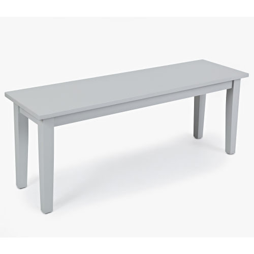 Simplicity Dining Bench in Dove Grey Finish Wood