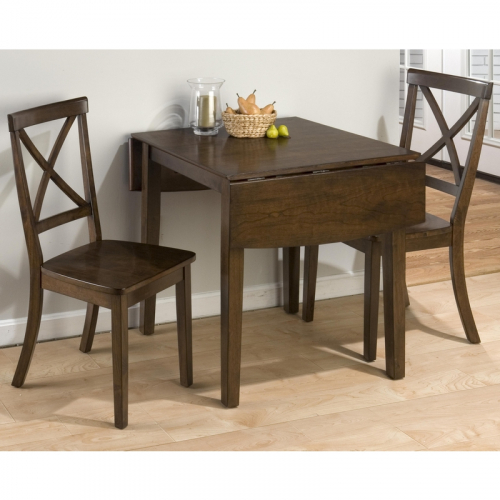 Taylor 3 Piece Drop Leaf Dining Set in Cherry Finish