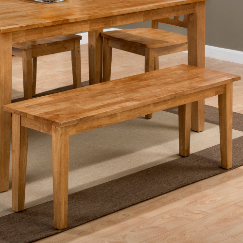 Simplicity Dining Bench in Honey Finish Wood