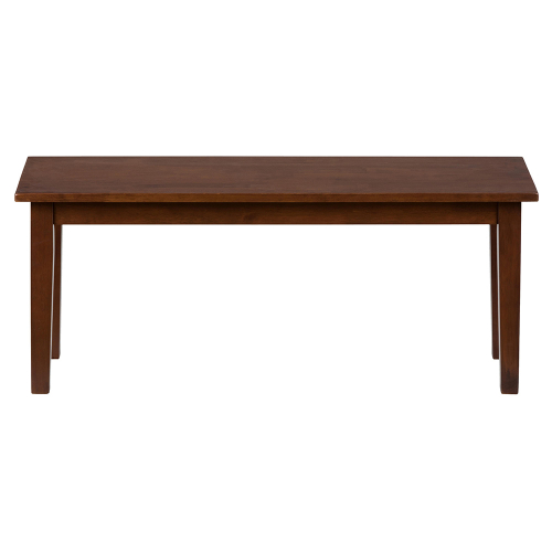 Simplicity Dining Bench in Caramel Finish Wood