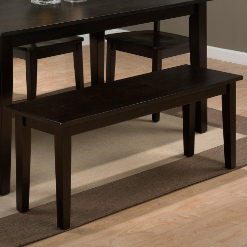 Simplicity Dining Bench in Espresso Finish Wood