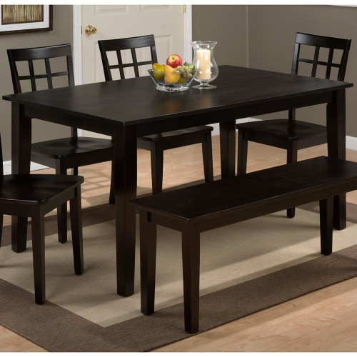 Simplicity 60" Dining Table in Espresso Finish Wood