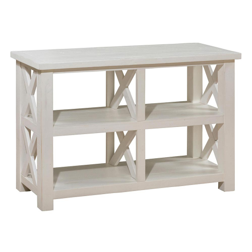 Madaket Sofa Table w/ X Sides in White Reclaimed Pine