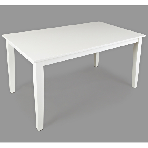 Simplicity 60" Dining Table in Paperwhite Finish Wood