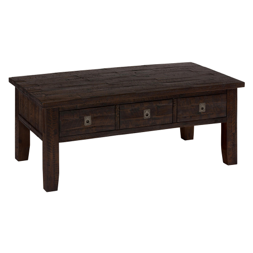 Kona Grove Cocktail Table in Lightly Distressed Dark Chocolate