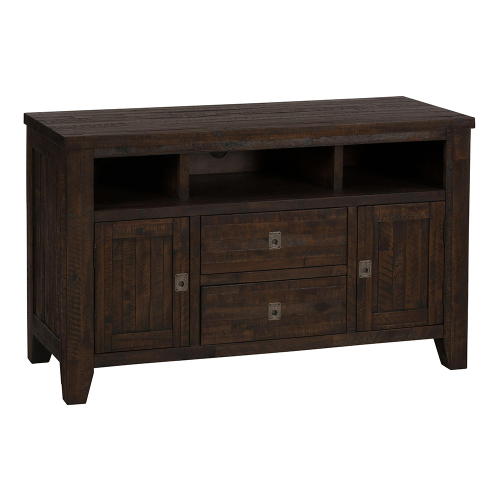 Kona Grove 50" TV Stand Media Unit in Lightly Distressed Dark Chocolate