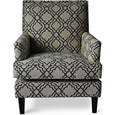 Aubrey Accent Chair in Midnight Fabric