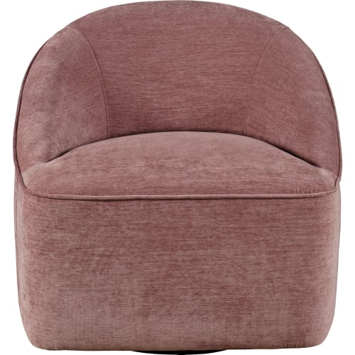 Lulu Swivel Accent Chair in Lilac Fabric