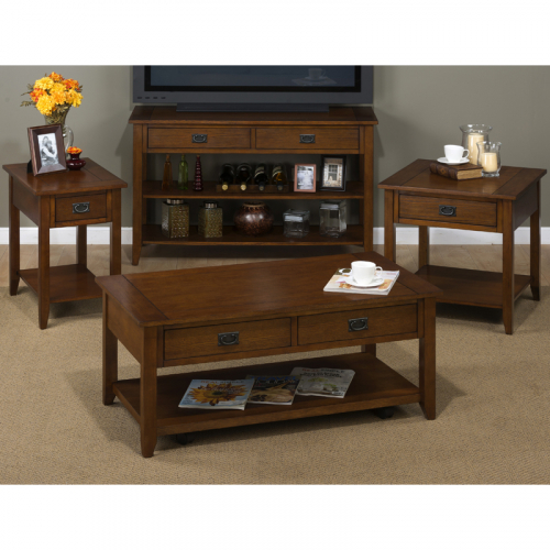 Mission Oak 4 Piece Occasional Table Set