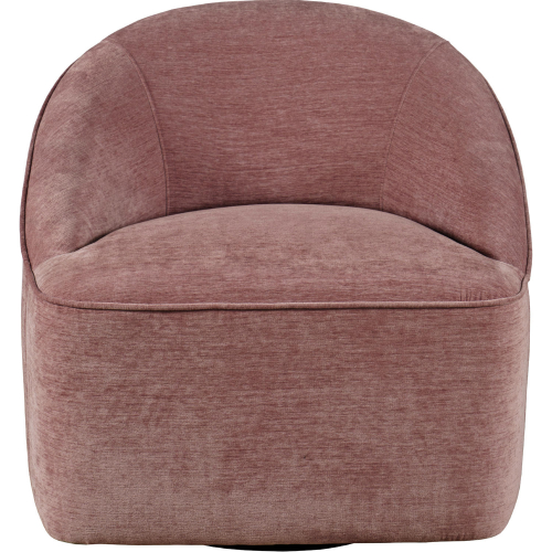 Lulu Swivel Accent Chair in Lilac Red Chenille Fabric