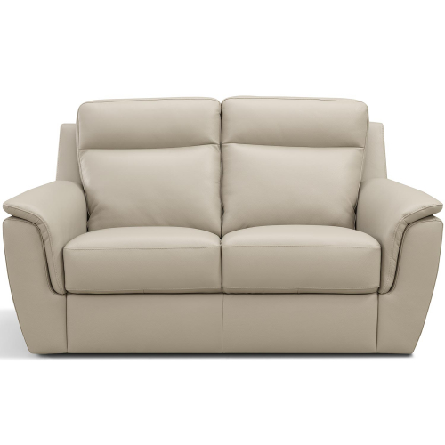 Maddox Loveseat in Taupe Khaki Top Grain Leather