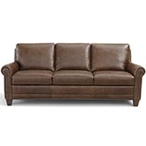 Braxton Sofa in Vintage Coffee Brown Top Grain Leather