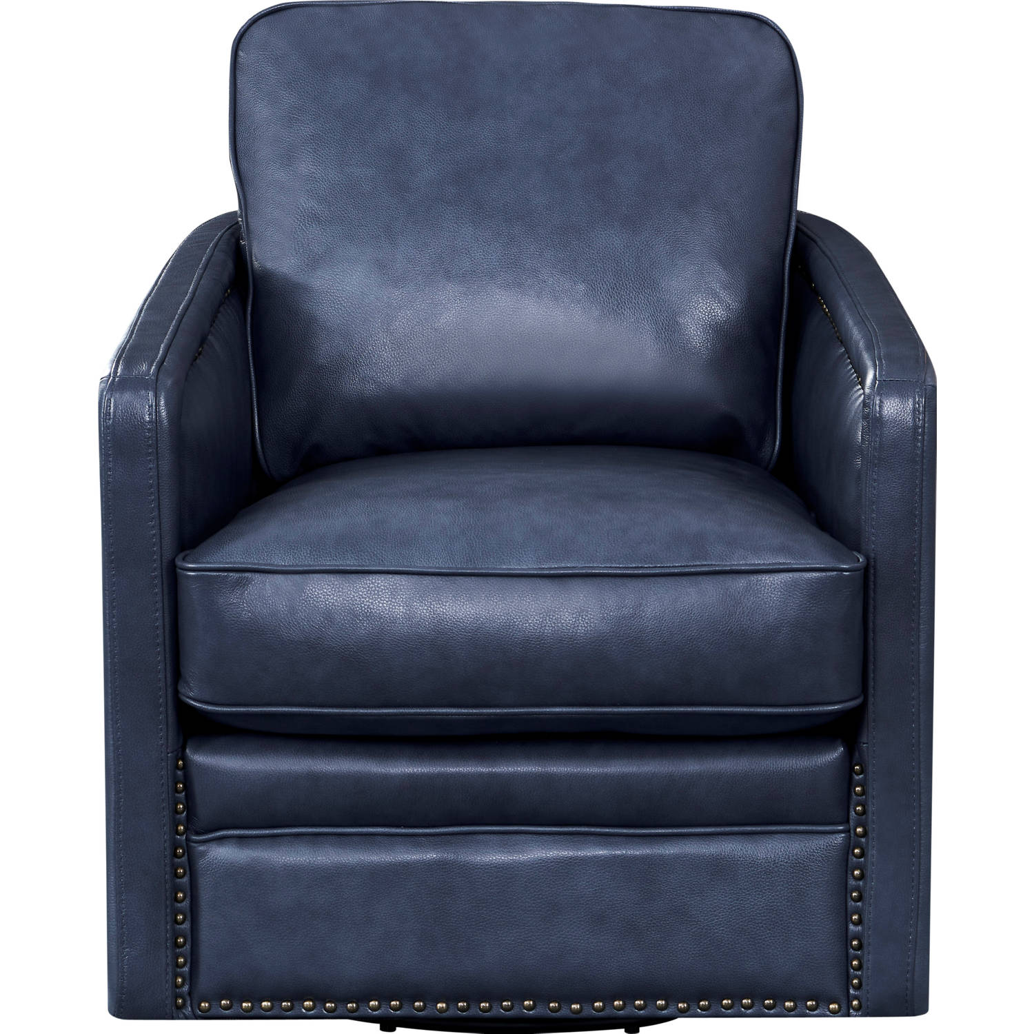 leather italia blue swivel chair