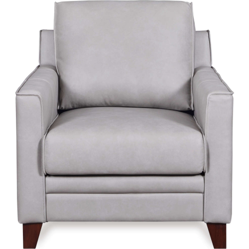 Stanton Accent Chair in Grey Leather