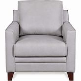 Stanton Accent Chair in Grey Leather