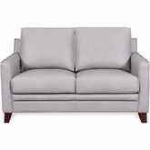 Stanton Loveseat in Grey Leather