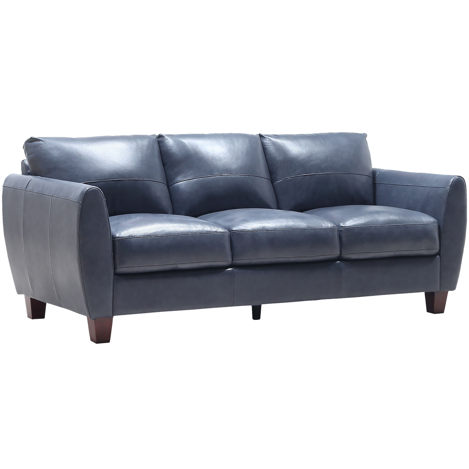 Traverse Sofa in Blue Top Grain Leather